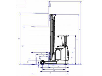 Carretilla elevadora eléctrica 2000kg FRB 