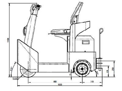 Remolcadora eléctrica 1200kg 