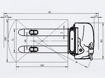 Apiladora eléctrica 1000-1200kg XEA 