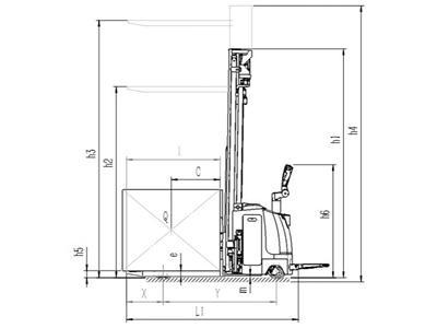 Apiladora eléctrica 2000kg XEH 