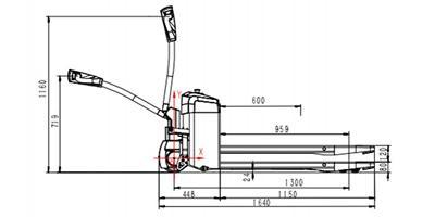 Transpaleta eléctrica 1500kg 