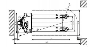 Transpaleta eléctrica 1500kg 